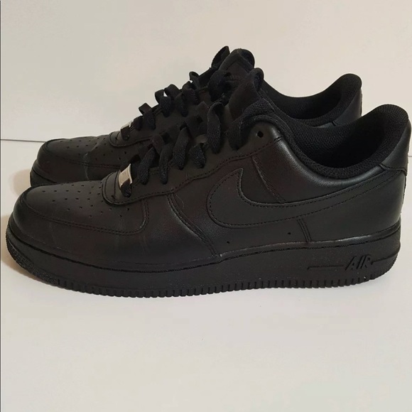 all black nike air force 1